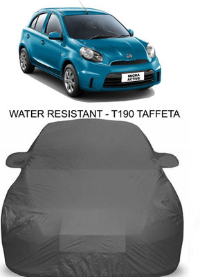 NUMBOR ONE Car Cover For Nissan Micra Active (With Mirror Pockets)(Grey)