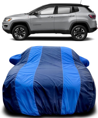 APNEK Car Cover For Jeep Compass (With Mirror Pockets)(Blue)