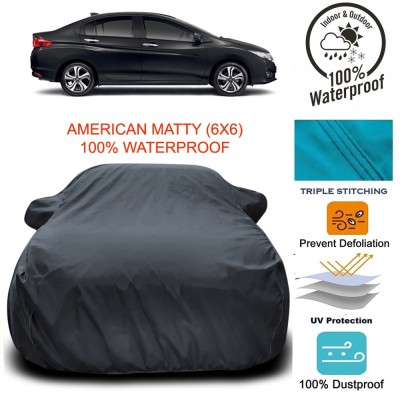 MoTRoX Car Cover For Honda City i-Vtec (With Mirror Pockets)(Grey)