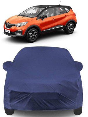 NUMBOR ONE Car Cover For Renault Captur (With Mirror Pockets)(Blue)