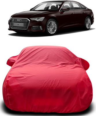 NUMBOR ONE Car Cover For Audi A6 (With Mirror Pockets)(Red)