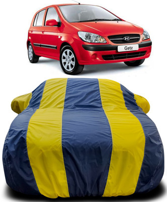APNEK Car Cover For Hyundai Getz Prime (With Mirror Pockets)(Blue, Yellow)