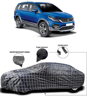 MoTRoX Car Cover For Tata Hexa (With Mirror Pockets)(White, Black)