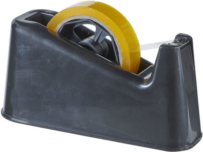 Kinoki Single Sided Desktop Tape Dispencer (Manual)(Set of 1, Black)