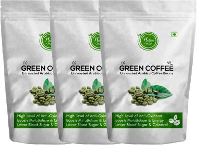 Naturewell Green Coffee Beans for Weight Loss fast Unroasted Arabica Natural Immunity Booster (250 Gram Each) Coffee Beans(3 x 250 g)