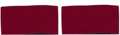 Bismaadh Merino Wool Reversible Headband Red One Size Head Band(Red)