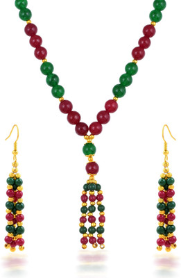 memoir Brass Gold-plated Multicolor Jewellery Set(Pack of 1)