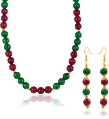 memoir Brass Gold-plated Multicolor Jewellery Set(Pack of 1)