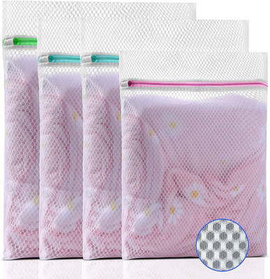 RABBONIX 4 L White Laundry Bag(Polyester)