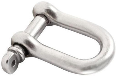 SAIFPRO D Shackles (Galvanized 8 mm 1 pc ) U Lock(Silver)