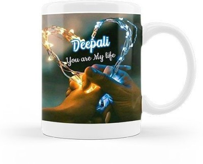 GNS I Love You Deepali Romantic Wish 101 Ceramic Coffee Mug(330 ml)