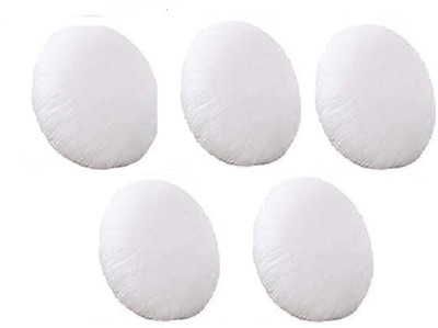 Romance Microfibre Solid Cushion Pack of 5(White)