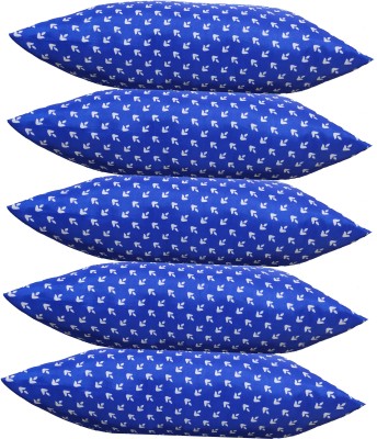 ACZO FEEL Microfibre Abstract Sleeping Pillow Pack of 5(Blue)