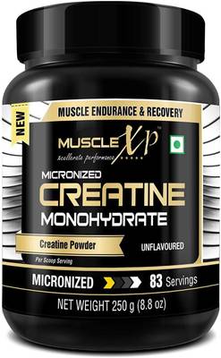 MUSCLEXp Micronized Creatine Monohydrate Powder, Unflavored, 250g (8.8oz) - 83 Servings Creatine  (250 g, Unflavored)