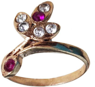 jr fashion Brass Ruby Ring