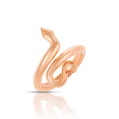 memoir Brass Copper finish Snake Nagdevta Snake Fingerring Astrology Kalsarpyoga Copper Copper Plated Ring