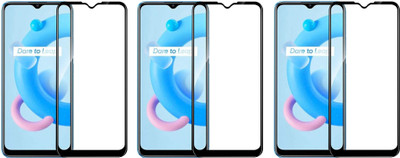 ISAAK Edge To Edge Tempered Glass for Realme C20(Pack of 3)