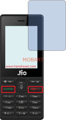 MOBART Tempered Glass Guard for JIO LYF F61 (Impossible AntiBlue Light)(Pack of 1)