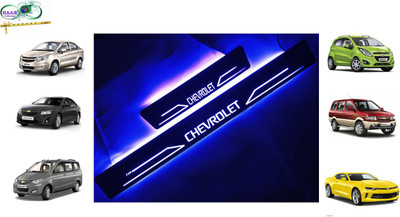 RAAS COLLECTION Hot and Stylish Blue Led illuminated car door sill plates/led scuff plates/led footsteps/ led kicking plates (set of 4 pc) Door Sill Plate