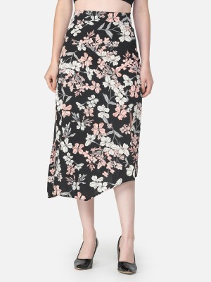 Cation Floral Print Women Regular Multicolor Skirt