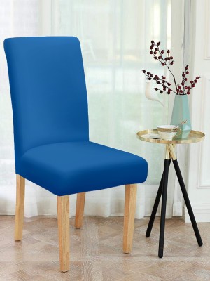 Flipkart SmartBuy Polyester Plain Chair Cover(Blue Pack of 4)