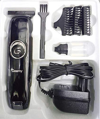 Geemy Professional Hair Trimmer, High Performance stainless steel T-Blade Trimmer 120 min  Runtime 4 Length Settings(Multicolor)