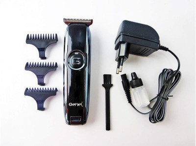 Geemy 6050 Trimmer 30 min  Runtime 3 Length Settings(Black)
