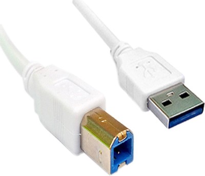 TERABYTE  TV-out Cable 5 Meters USB 3.0 Printer / Scanner Cable(White, For Computer, 5 m)