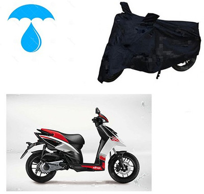 saanvi Two Wheeler Cover for Aprilia(SR 125, Black)