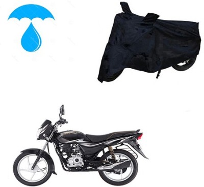 Pecko Two Wheeler Cover for Bajaj(Platina 100 DTS-i, Black)