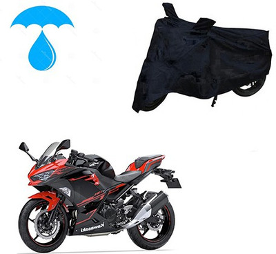 Feel heaven Two Wheeler Cover for Kawasaki(Ninja 250, Black)