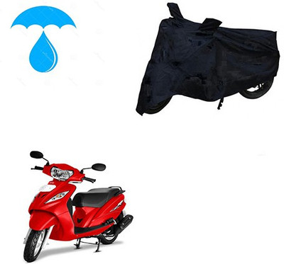 Pecko Two Wheeler Cover for TVS(Wego, Black)