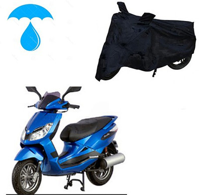 Pecko Two Wheeler Cover for Bajaj(Sunny, Black)