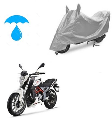 saanvi Two Wheeler Cover for DSK Benelli(TNT 25, Silver)