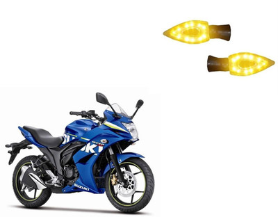 Buras Front, Rear LED Indicator Light for Suzuki Gixxer SF(Yellow)