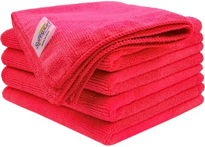 SOFTSPUN Microfiber Vehicle Washing  Cloth(Pack Of 5)