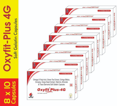 OXYFIT PLUS-4G SOFT GELATIN CAPSULES PACK OF 8(8 x 10 Tablets)