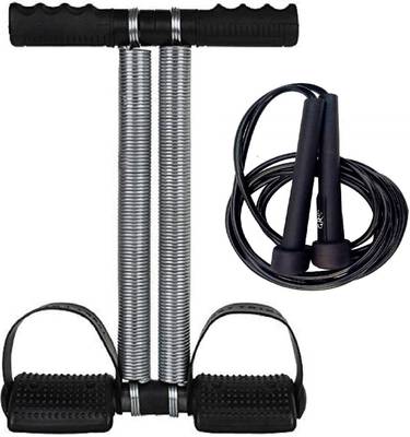 effingo Double Spring Waist Trimmer with Skipping Rope for
