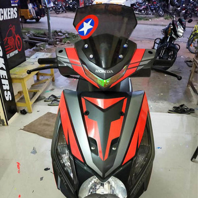 Ride Adventure Long Windshield BK01 Bike Headlight Visor