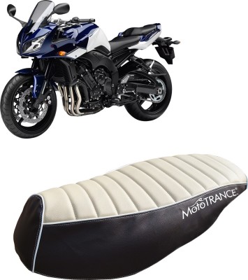 MOTOTRANCE PU Leather Designer Scooter (MTSC-301-BEBR) Single Bike Seat Cover For Yamaha FZ