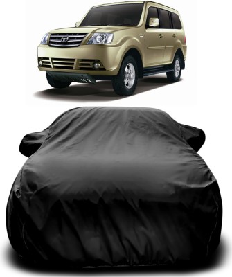 THE REAL ARV Car Cover For Tata Sumo Grande MK II (With Mirror Pockets)(Black)