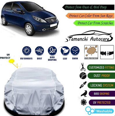 Tamanchi Autocare Car Cover For Tata Indica Vista(Silver)