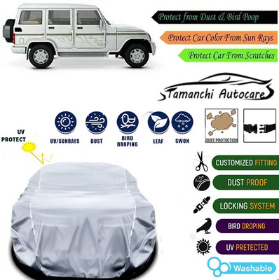 Tamanchi Autocare Car Cover For Mahindra Bolero(Silver)
