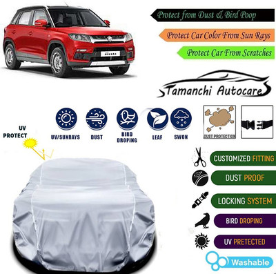 Tamanchi Autocare Car Cover For Maruti Suzuki Vitara Brezza(Silver)