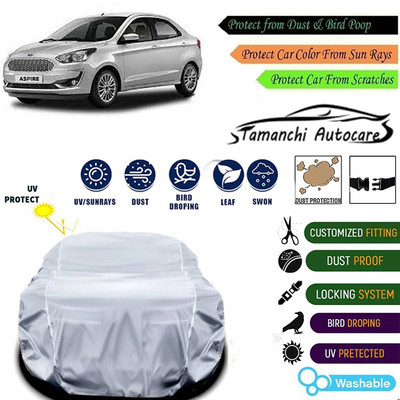 Tamanchi Autocare Car Cover For Ford Figo Aspire(Silver)