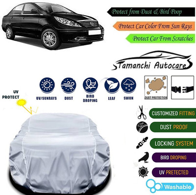 Tamanchi Autocare Car Cover For Tata Manza(Silver)