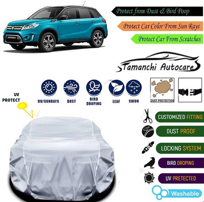 Tamanchi Autocare Car Cover For Maruti Suzuki Universal For Car(Silver)