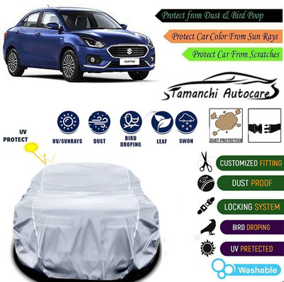 Tamanchi Autocare Car Cover For Maruti Suzuki Swift Dzire(Silver)