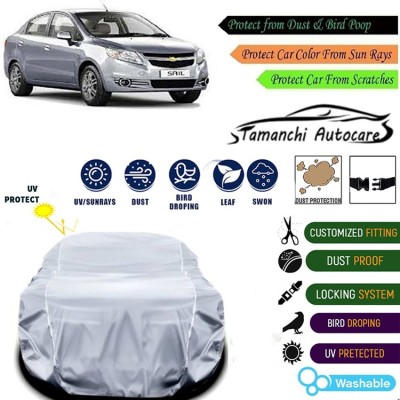 Tamanchi Autocare Car Cover For Chevrolet Sail(Silver)