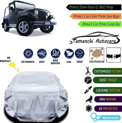 Tamanchi Autocare Car Cover For Mahindra Thar(Silver)